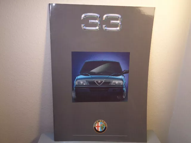 Vintage Alfa Romeo 33 Sales Brochure / Catalog Mint Condition