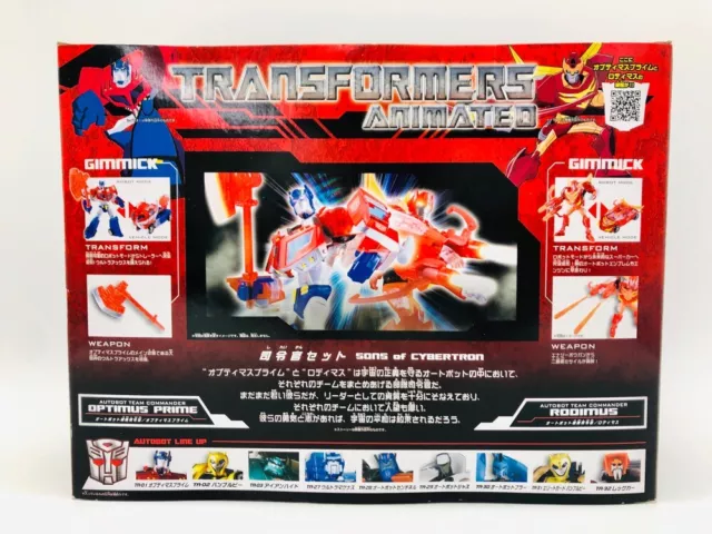 Transformers Animated TA Optimus Prime & Rodimus Figure Takara Tomy Japan 2