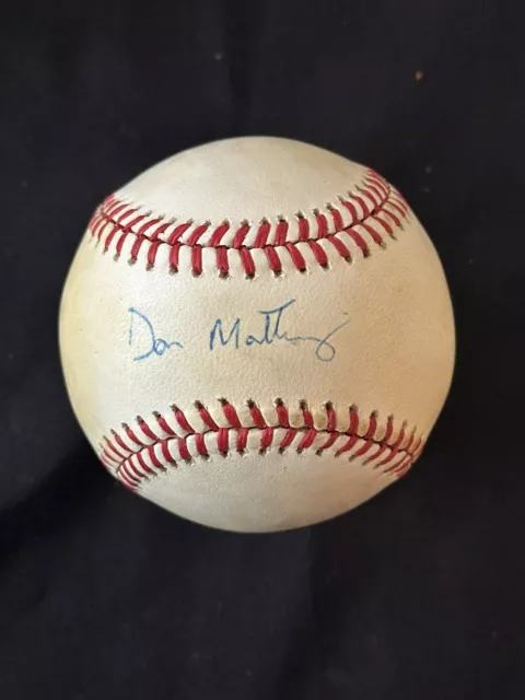 Don Mattingly Autographed Rawlings OAL BB Baseball JSA COA NY YANKEES