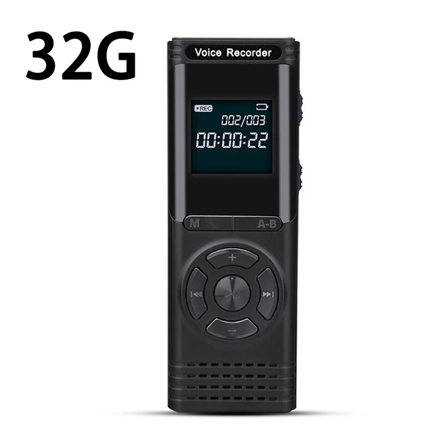 8/32GB Voice Activated Mini Digital Sound Audio Recorder Dictaphone MP3 Player