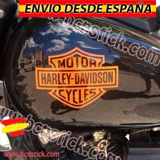 2x Pegatinas Vinilos Decal Sticker Bike Moto Harley Davidson cycles Depósito