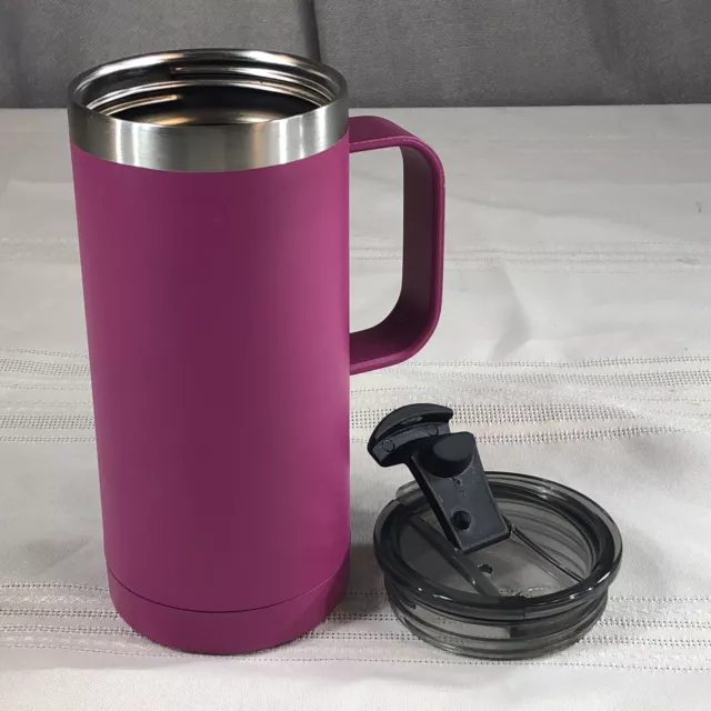 RTIC 16 Oz Stainless Steel Travel Coffee Cup Vacuum Insulated Tumblers Mug Berry