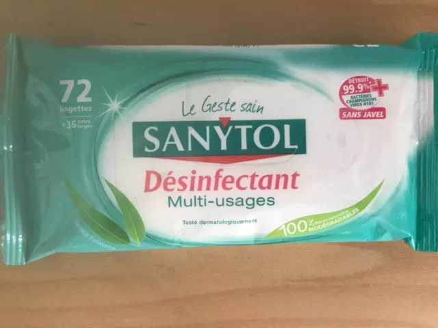 Sanytol Lingettes Multi-Usages Désinfectantes x 72 - Lot de 3