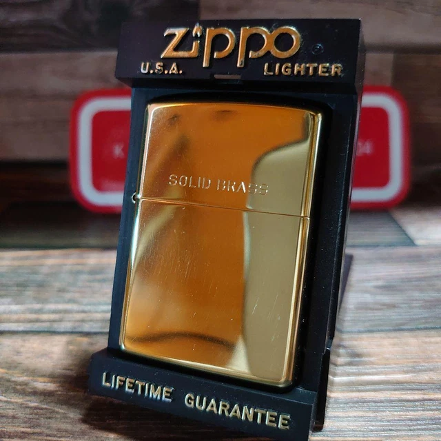 Zippo solid brass