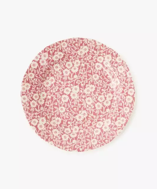 BURLEIGH Pink Calico Dessert Plate 21.5cm/8.5" Floral England Dinnerware