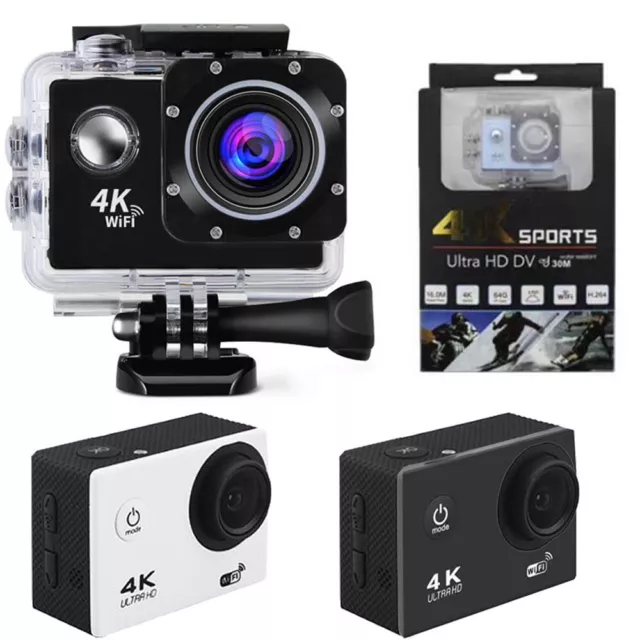 Caméra D'action 4K 16Mp Wifi Hd Sport Plongée Étanche Dv Vidéo Go Car Cam 》