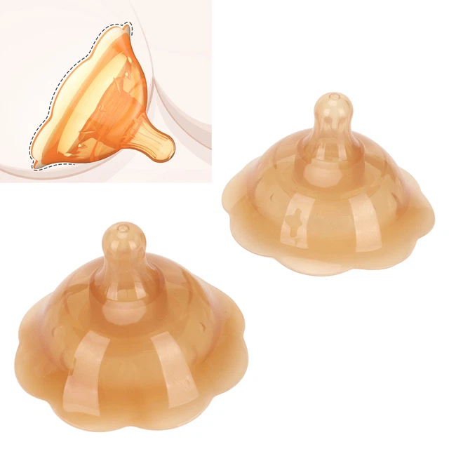 2x Breastfeeding Nipple Shield Double Suction Cup Silicone Nipple Shield BSU