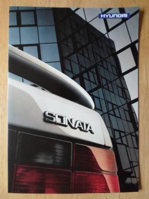 HYUNDAI SONATA orig 1990 UK Mkt Sales Brochure