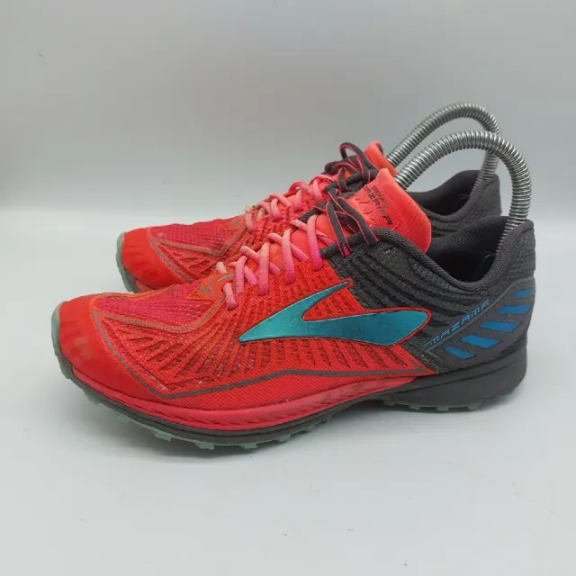 Brooks Mazama Womens Size 4.5 Pink Blue Running Walking Comfort Shoes Trainers 2