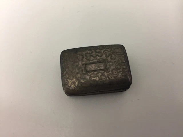 small victorian silver and gold vinaigrette