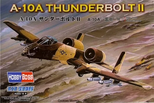 Hobbyboss A-10A Thunderbolt II 1/72 Scale Model Kit 80266