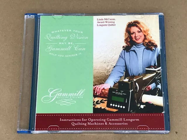 Instrucciones para operar máquinas de acolchado de brazo largo Gammill DVD