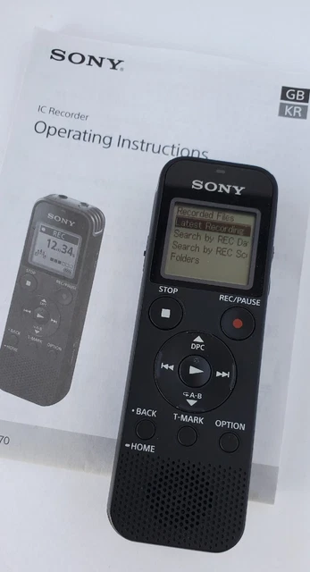 Sony ICD-PX470 Stereo Digital Voice Recorder with Built-In USB barely used - k1
