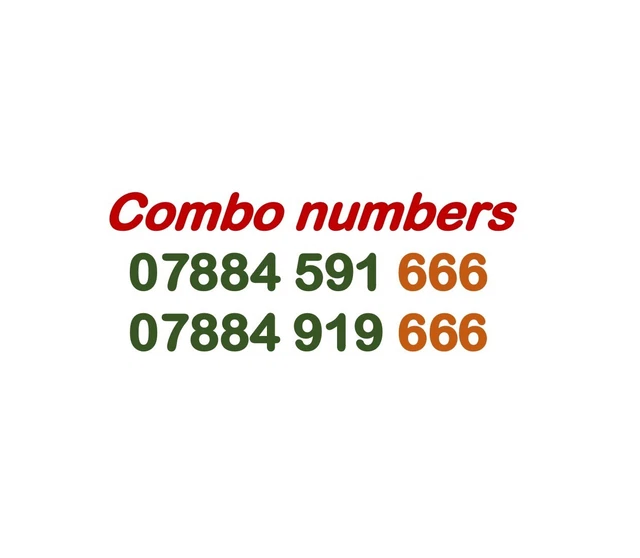 MOBILE NUMBER GOLD DIAMOND PLATINUM VIP GOLDEN BUSINESS SIM CARD Combo Numbers