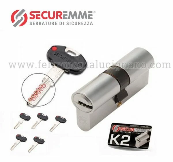 Cilindro K2 Con Codolo 40x30P=70 OCS ART K20Q4030 - Antifurto Per Serrature - Foto 11