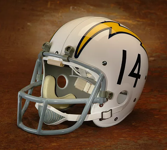SAN DIEGO CHARGERS #14 Football Helmet Decals (NUMBERS ONLY) DAN FOUTS 1973