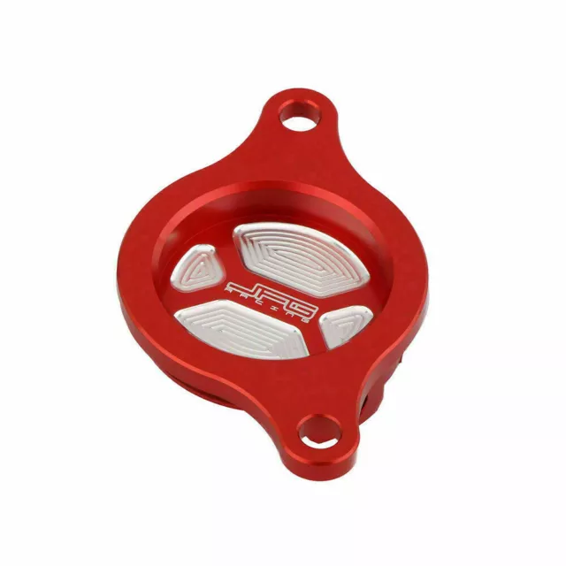 Dirt Bike Red Oil Filter Cover Cap For Honda CRF450R 2009 - 2016 15 14 CRF 450 R 3