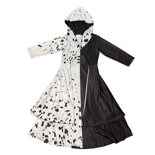 101 Dalmatians Hooded Dress Costume Kids Size 120 NEW