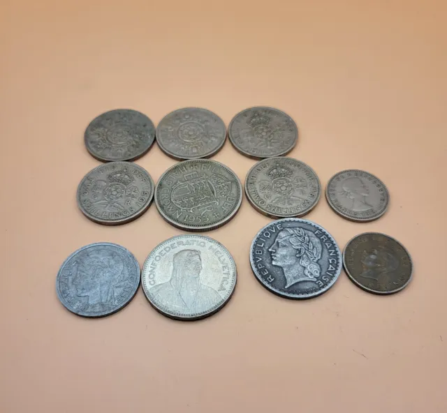 KONVOLUT of Vintage Foreign Munzen Mixed Coins