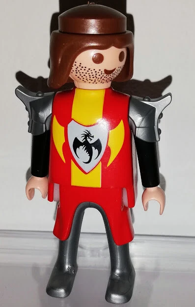 Figurines Playmobil Soldat Chevalier Avec Dragon - Médiéval - Occasion Comme Neuve - Plusieurs Unités