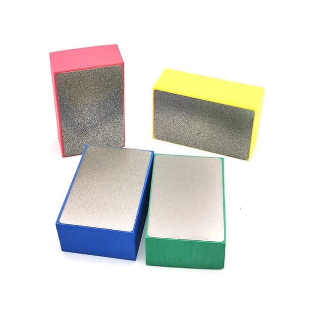Bloc revêtu de diamant pour polissage du verre et des carreaux pratique et port