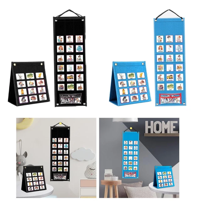 VISUAL SCHEDULE FOR Kids Daily Schedule Pocket Chart for Preschool Home