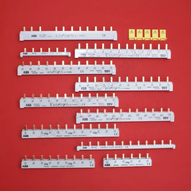 ABB Stift-Sammelschienen pro M compact 1-/2-/-3-/4-phasig für LS-Schalter und FI