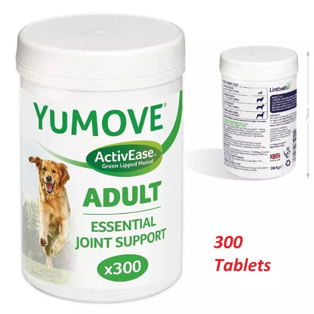 Lintbells YOUMOVE Dog Mobility Health Supplement Aid For Stiff Old Dogs 300 Tabs