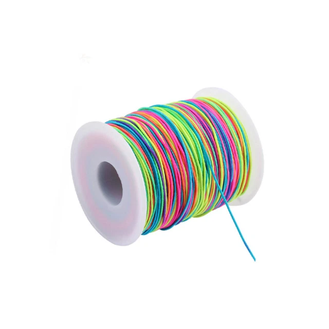 Colorido cable de extensión cuerda elástica material para hacer joyas