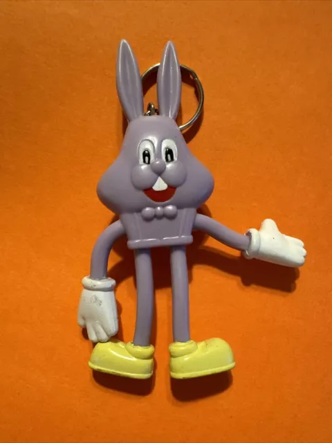 Bendable Bunny Keychain - Purple