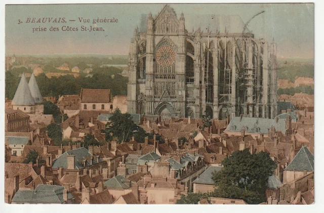 BEAUVAIS - Oise - CPA 60 - vue generale couleur