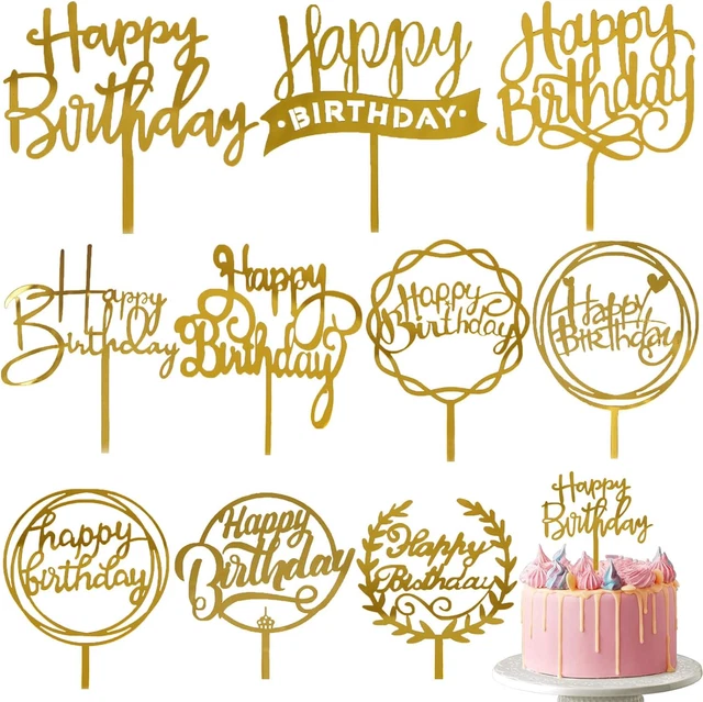 TOPPER PER TORTA Acrilico Buon Compleanno Supp 2024 EUR 4,98 - PicClick IT - Foto 2