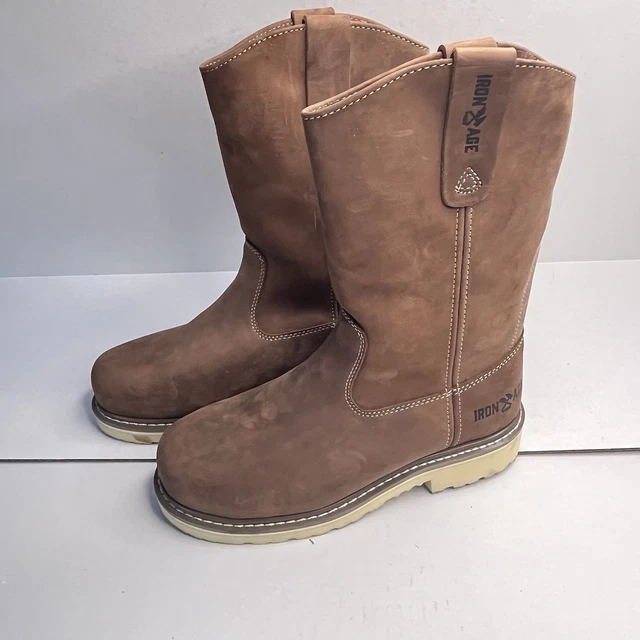 IRON AGE STEEL Toe Work Boots IA5090 Men’s 7M EUC Safety Footwear £107. ...