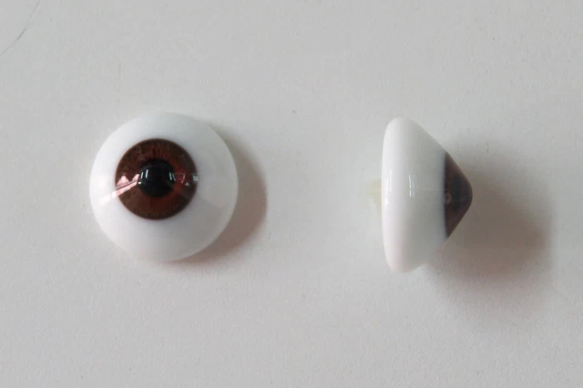 Yeux verre soufflé Marron 28mm Brown mouth blown eyes for Yeux verre soufflé Marron 28mm Brown mouth blown eyes for