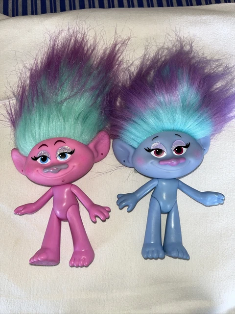 HASBRO 2015 SATIN Chenille Trolls Dolls Figures Dreamworks