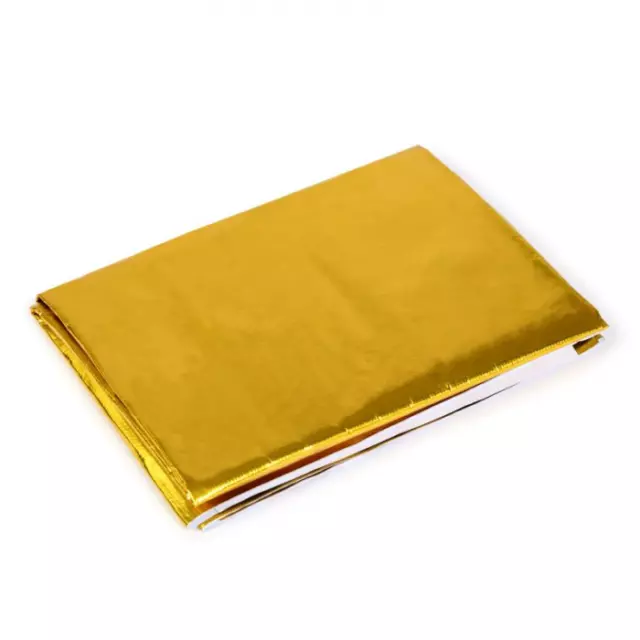 Mishimoto Gold Reflective Heat Barrier With Adhesive Backing - 24" X 24"