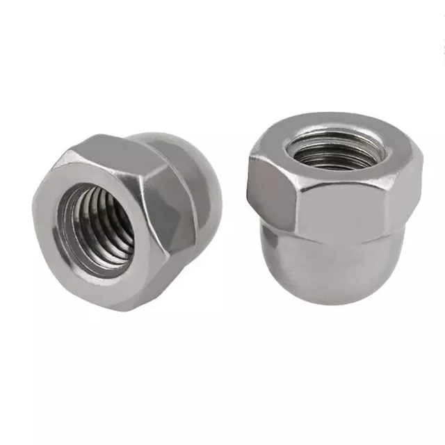 Left Hand Thread Acorn Cap Dome Nuts - 304 Stainless Steel M6 M8 M10 M12 M16