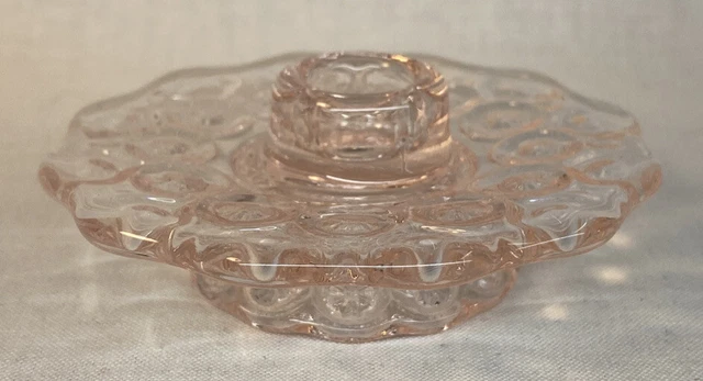 Mosser / Weishar Moon & Stars Miniature Candle Cake Plate In Pink