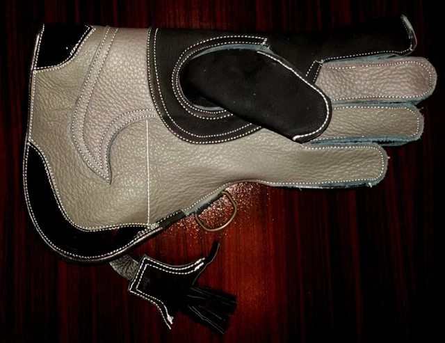 Gant De Fauconnerie Double Peau Cuir Nubuck - 30,5 Cm, Moutarde/marron, Marque Altawash
