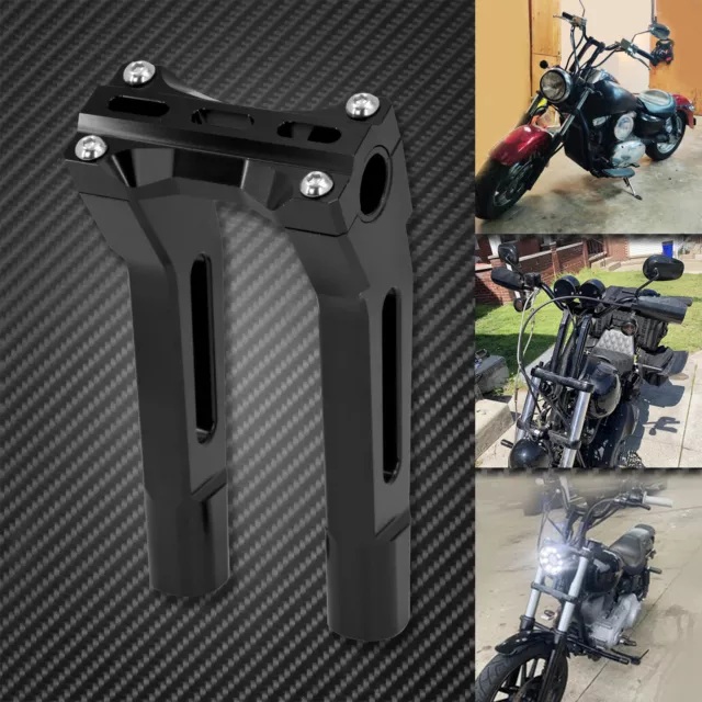 Pullback 10'' Handlebar Riser Clamp Bracket 1'' 1.25'' Fit For Harley Sportster