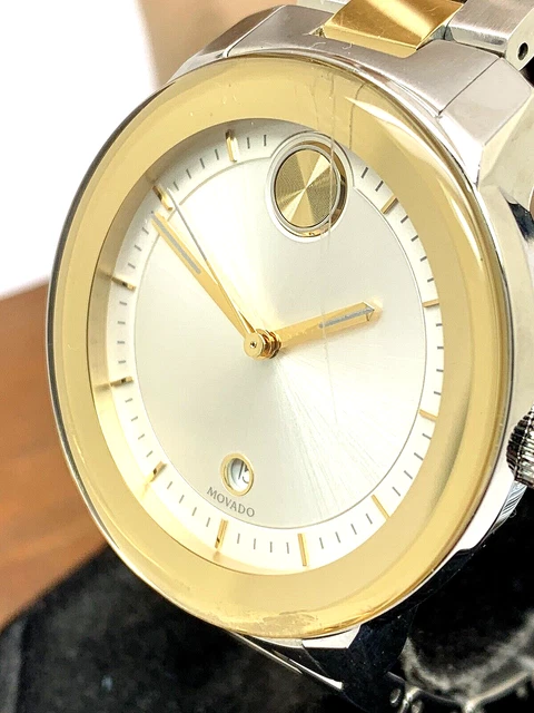 Movado Women's Watch 3600749 Bold Silver Dial Swiss Quartz 38mm Two Tone Steel