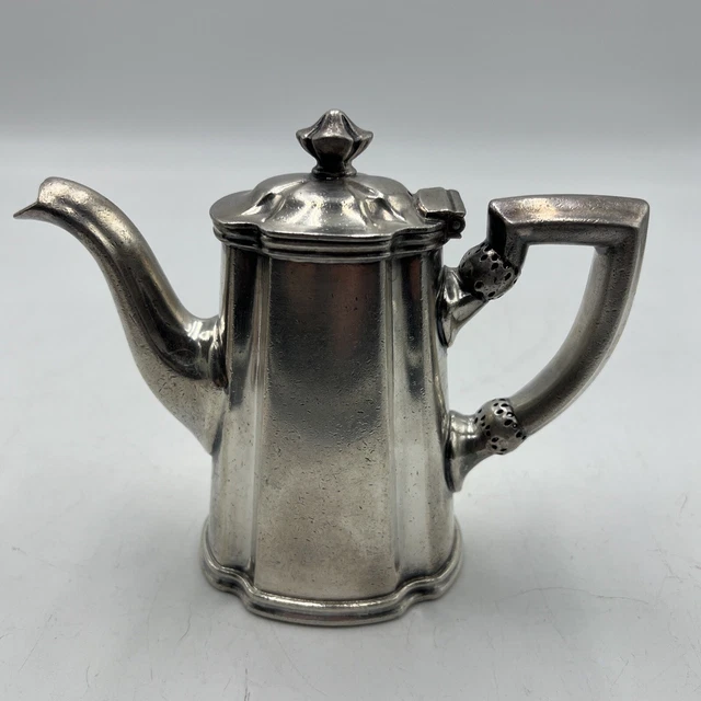 Vtg 1952 Baltimore & Ohio Railroad Reed & Barton Silver Soldered Teapot 1 Pint
