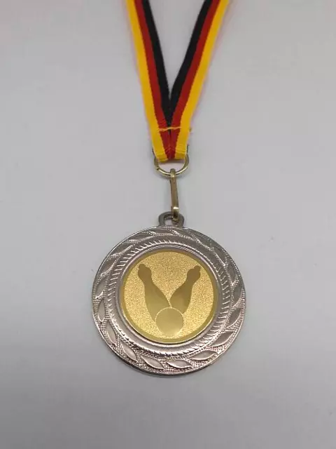 Kegeln Kegler Pokal Kinder Medaillen mit Band&Emblem Turnier Pokale (e1)