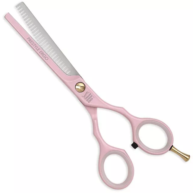 Jaguar Prestyle Ergo PINK Professional Hairdressing Thinning Scissors