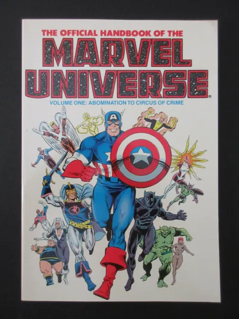 Official Handbook of the Marvel Universe, Volume 1 I (Marvel 1986) 1st Print TPB