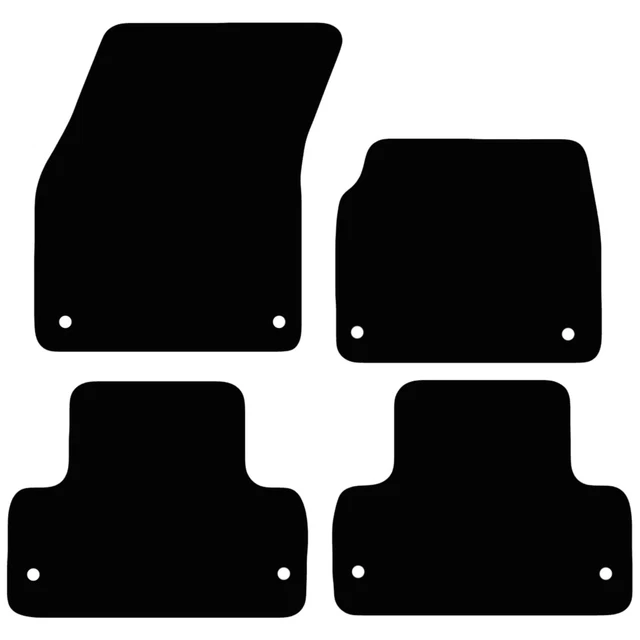 TAILORED CAR FLOOR Mats For Range Rover Evoque 2013 to 2019 Black