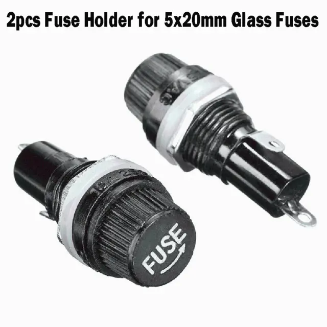 Support fusible robuste 2 pièces pour fusibles en verre 5 x 20 mm 10 A 250 V co