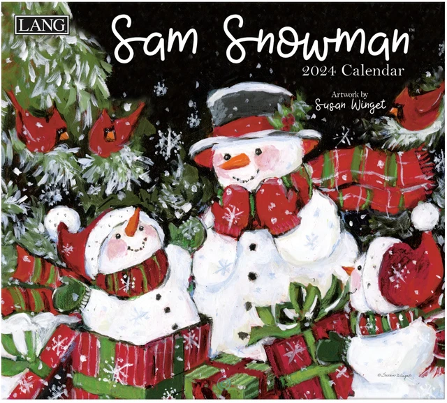 SAM SNOWMAN 2024 LANG Wall Calendar 17.99 PicClick