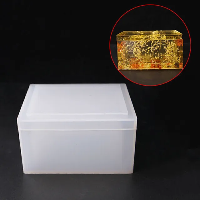 Silikonform Gießform Mould Schmuck Kristall Box Harzform Epoxy Form DIY Mold