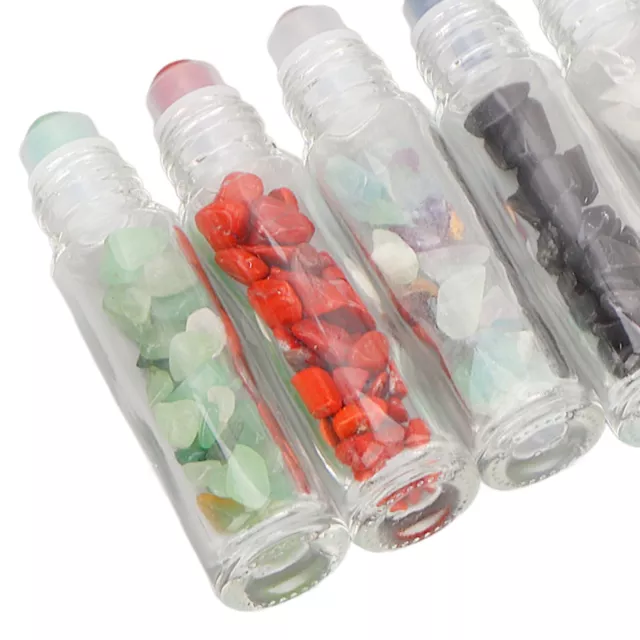 10Pcs Essential Oil Roller Bottle Leakproof Transparent Glass Bottle DIY IDS